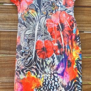 Flower print dress